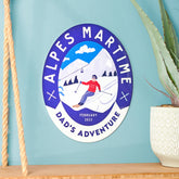 Oakdene Designs Home Decor Personalised Vintage Inspired Metal Ski Sign